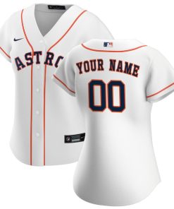 Houston Astros Nike Women's Home Replica Custom Jersey - White