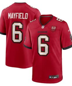 Baker Mayfield Tampa Bay Buccaneers Nike 50th Season Team Game Jersey - Red/Creamsicle