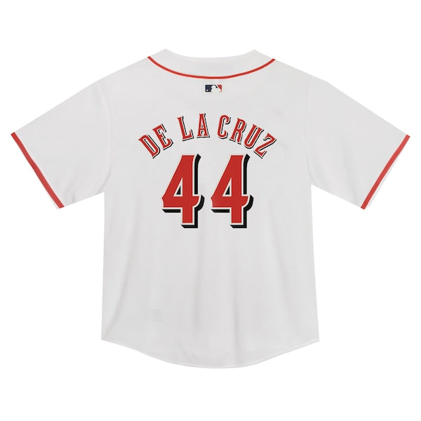 Elly De La Cruz Cincinnati Reds Nike Toddler Game Jersey - White - Image 3