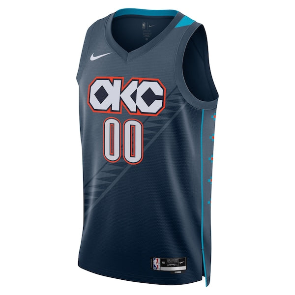 Oklahoma City Thunder Nike Unisex 2025/26 City Edition Swingman Custom Jersey - Blue - Image 2