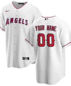 Los Angeles Angels Nike Home Replica Custom Jersey - White