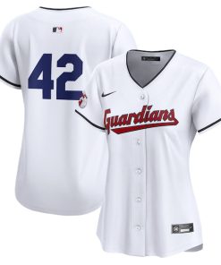 Cleveland Guardians Nike Women's 2024 Jackie Robinson Day Home Limited Jersey?¨C White