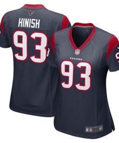 Kurt Hinish Houston Texans Nike Women's Game Player Jersey - Navy