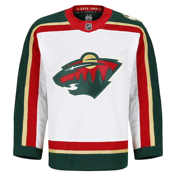 Minnesota Wild 25th Anniversary Authentic Pro Jersey - White/Green - Image 3