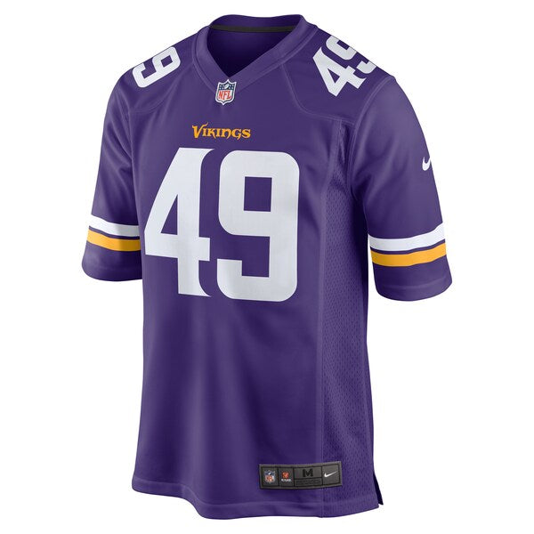 Tanner Vallejo Minnesota Vikings Nike Team Game Jersey - Purple - Image 2