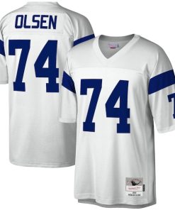 Merlin Olsen Los Angeles Rams Legacy Replica Jersey - White