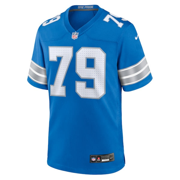John Cominsky Detroit Lions Nike Team Game Jersey - Blue - Image 2