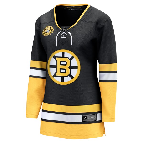 Boston Bruins Women's 100th Anniversary Premier Breakaway Jersey - Black - Image 2