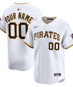 Pittsburgh Pirates Nike Home Limited Custom Jersey - White