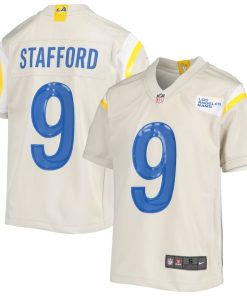Matthew Stafford Los Angeles Rams Nike Youth Game Jersey - Cream/Royal/White