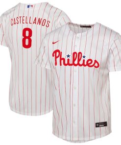 Nick Castellanos Philadelphia Phillies Nike Youth Home Replica Player Jersey - White