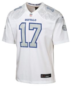 Alternative view of Josh Allen Buffalo Bills Nike Youth 2025 Rivalries Collection Game Jersey - White