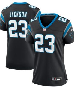Alternative view of Dane Jackson Carolina Panthers Nike Women's  Game Jersey -  Black