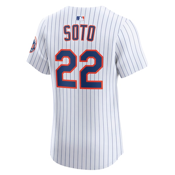 Juan Soto New York Mets Nike Home Elite Jersey - White/Black - Image 4