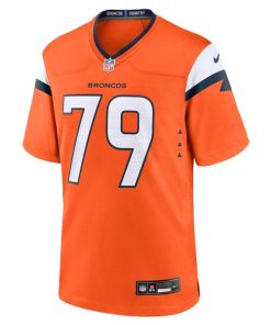 Alternative view of Matt Peart Denver Broncos Nike Team Game Jersey -  Orange