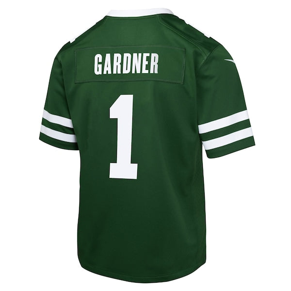 Ahmad Sauce Gardner New York Jets Nike Youth Game Jersey - Legacy Green - Image 6