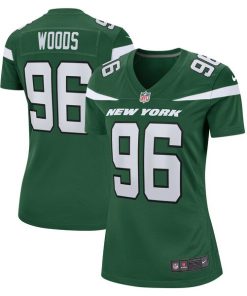 Al Woods New York Jets Nike Women's  Game Jersey - Gotham Green