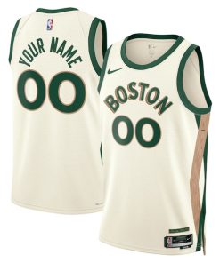 Boston Celtics Nike Unisex 2023/24 Custom Swingman Jersey - White - City Edition