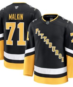 Alternative view of Evgeni Malkin Pittsburgh Penguins  Alternate Premium Jersey - Black