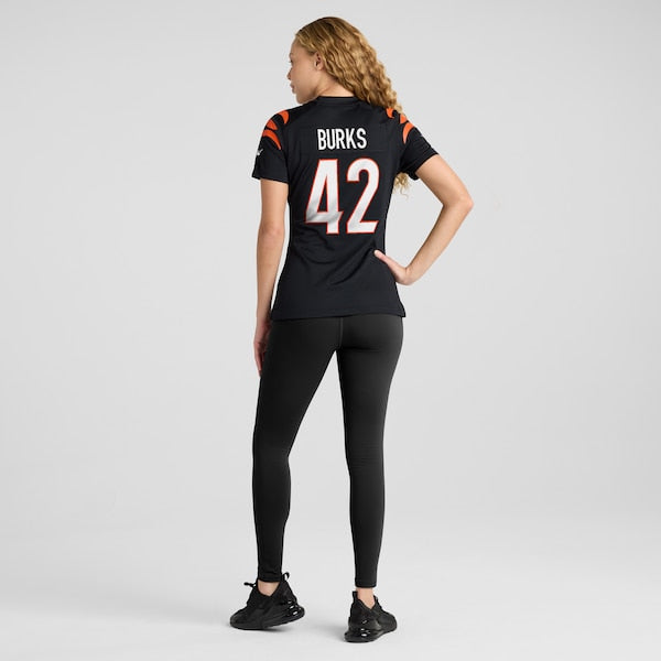 Oren Burks Cincinnati Bengals Nike Women's Team Game Jersey - Black - Image 6