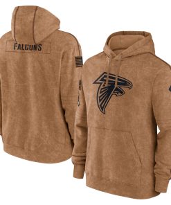 Atlanta Falcons Men's Nike Brown 2023 Salute To Service Club Pullover Hoodie