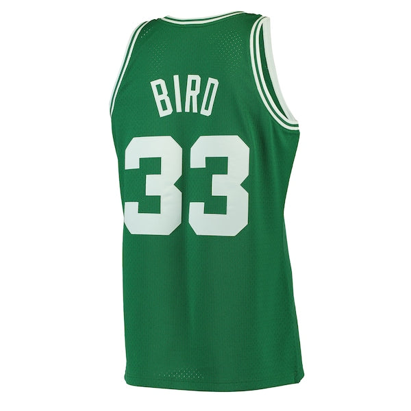 Larry Bird Boston Celtics Hardwood Classics Youth's Swingman Jersey - Kelly Green/White - Image 5