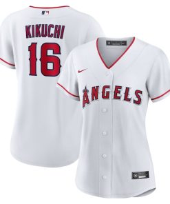 Yusei Kikuchi Los Angeles Angels Nike Women's Home Replica Jersey - White