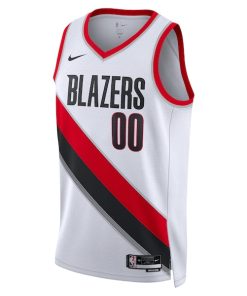 Alternative view of Portland Trail Blazers Nike Unisex Swingman Custom Jersey White - Association Edition