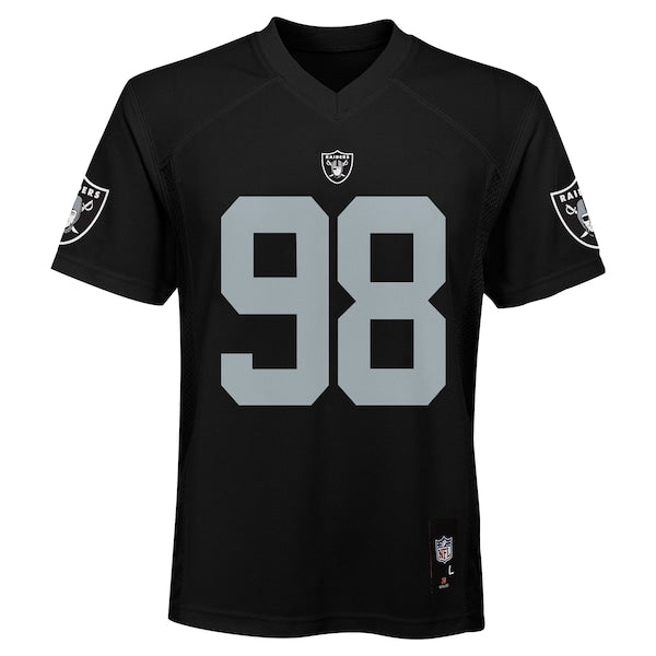 Maxx Crosby Las Vegas Raiders Youth Replica Player Jersey - Black - Image 2