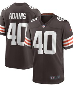 Matthew Adams Cleveland Browns Nike Team Game Jersey -  Brown