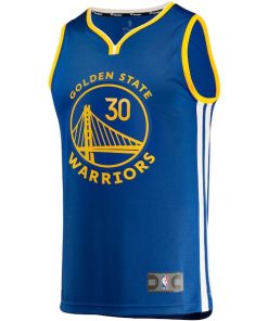 Alternative view of Stephen Curry Golden State Warriors  Fast Break Replica Jersey -  Icon Edition - Royal