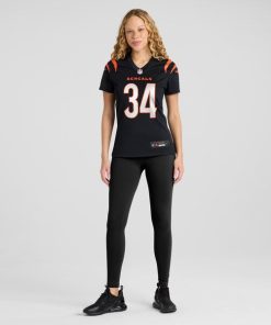 Alternative view of Khalil Herbert Cincinnati Bengals Nike Women's  Game Jersey -  Black