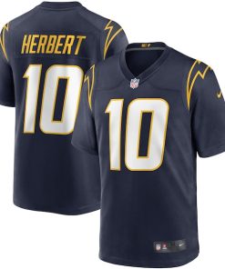 Justin Herbert Los Angeles Chargers Nike Game Jersey - Navy
