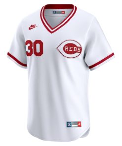 Alternative view of Ken Griffey Cincinnati Reds Nike Throwback Cooperstown Collection Limited Jersey - White