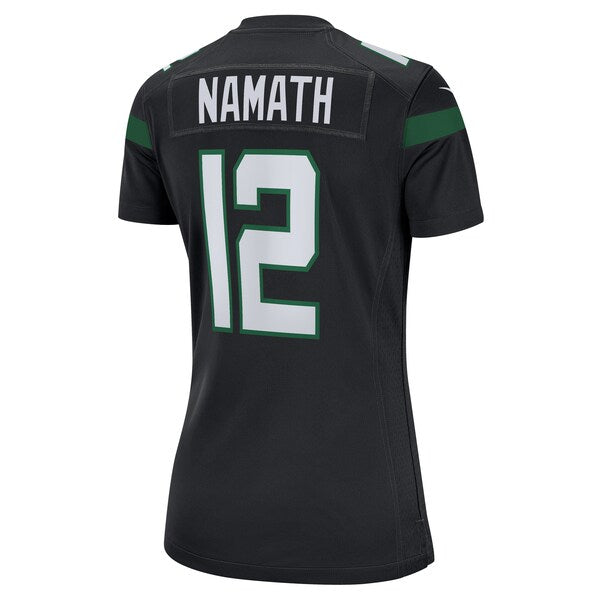 Joe Namath New York Jets Nike Women's Retired Player Jersey - Black - Image 3