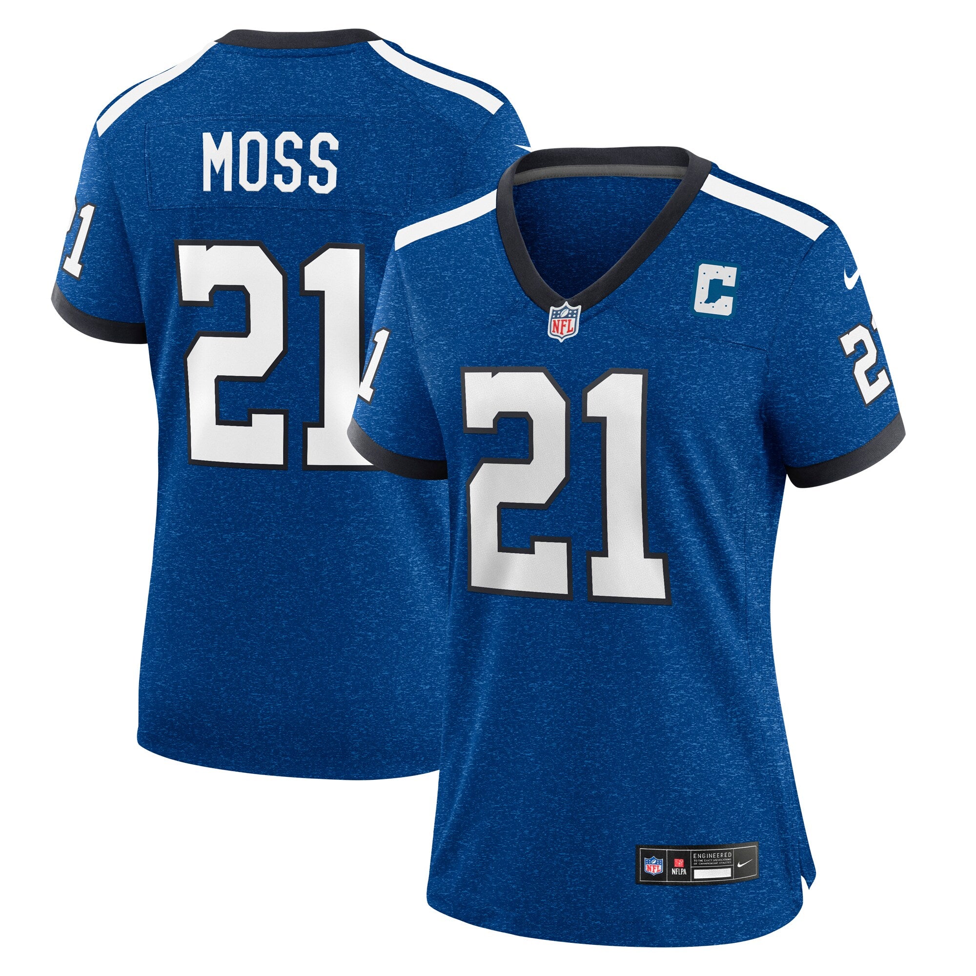 Zack Moss Indianapolis Colts Nike Women's Game Player Jersey - Royal/Blue - Image 6
