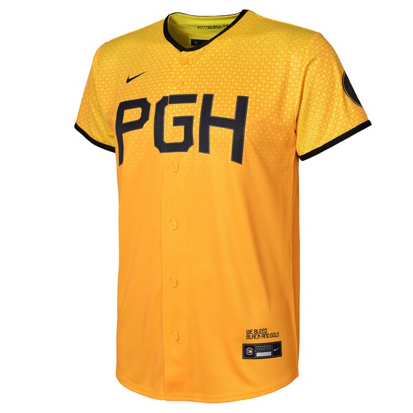 Pittsburgh Pirates Nike Preschool 2023 City Connect Replica Jersey - Gold - Image 2
