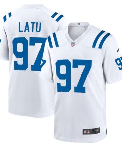 Laiatu Latu Indianapolis Colts Nike 2024 NFL Draft First Round Pick Player Game Jersey - White
