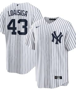 Jonathan Lo¨¢isiga New York Yankees Nike Home Replica Jersey - White