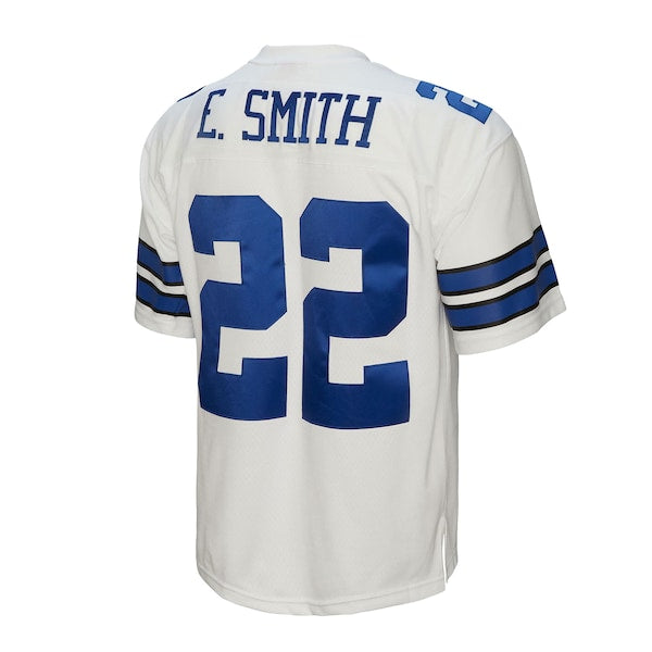 Emmitt Smith Dallas Cowboys Legacy Replica Jersey - White/Navy - Image 5