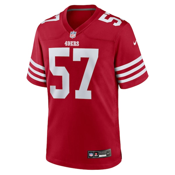 Luke Gifford San Francisco 49ers Nike Team Game Jersey - Scarlet - Image 2