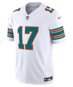 Alternative view of Jaylen Waddle Miami Dolphins Nike Vapor F.U.S.E. Limited Jersey - White