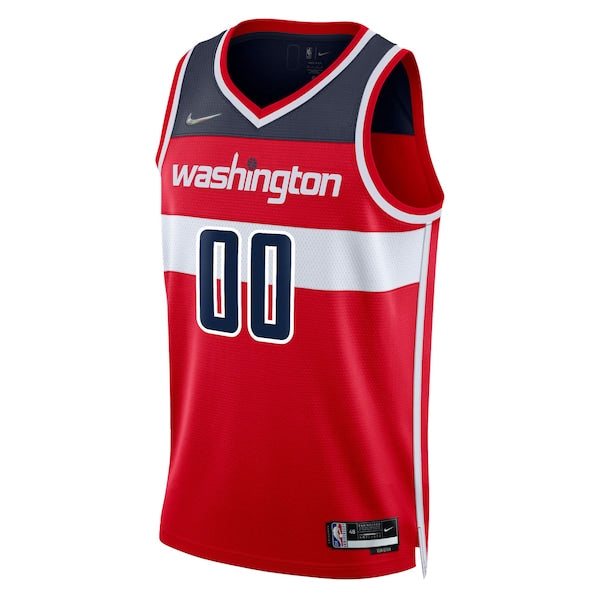 Washington Wizards Nike 2021/22 Diamond Swingman Custom Jersey - Icon Edition - Red - Image 2