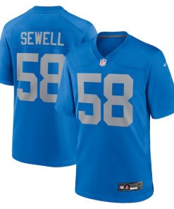 Penei Sewell Detroit Lions Nike Alternate Game Jersey -  Blue
