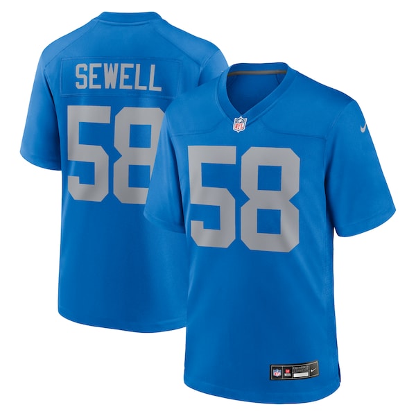 Penei Sewell Detroit Lions Nike Alternate Game Jersey - Blue