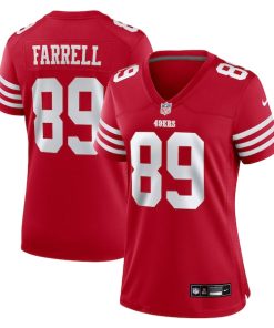 Luke Farrell San Francisco 49ers Nike Women's Team Game Jersey -  Scarlet