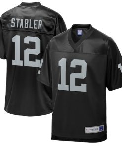 Ken Stabler Las Vegas Raiders NFL Pro Line Retired Player Replica Jersey - Black