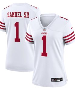 Deebo Samuel Sr San Francisco 49ers Nike Women's Game Jersey - White/Scarlet