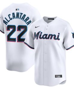 Sandy Alcantara Miami Marlins Nike Home Limited Player Jersey - White