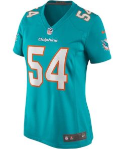 Alternative view of Zach Thomas Miami Dolphins Nike Women's Game Retired Player Jersey - Aqua